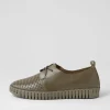 Huston Olive Leather Sneakers