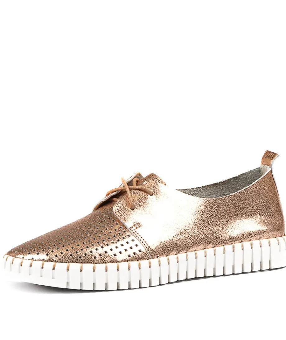 Huston Rose Gold Leather