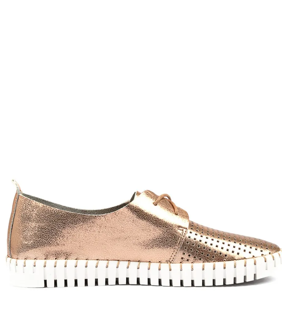 Huston Rose Gold Leather