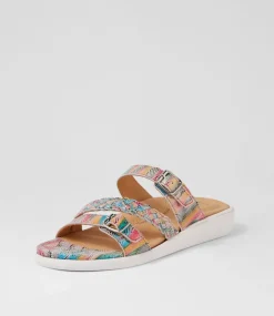 Ianna W Multi Dot Leather Sandals