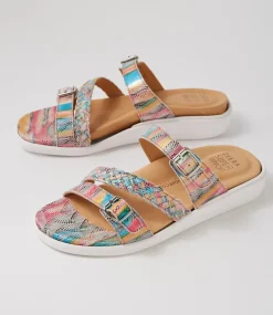 Ianna W Multi Dot Leather Sandals