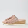 Ianto Rose Leather Espadrilles