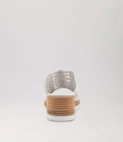 Ianto White Leather Espadrilles