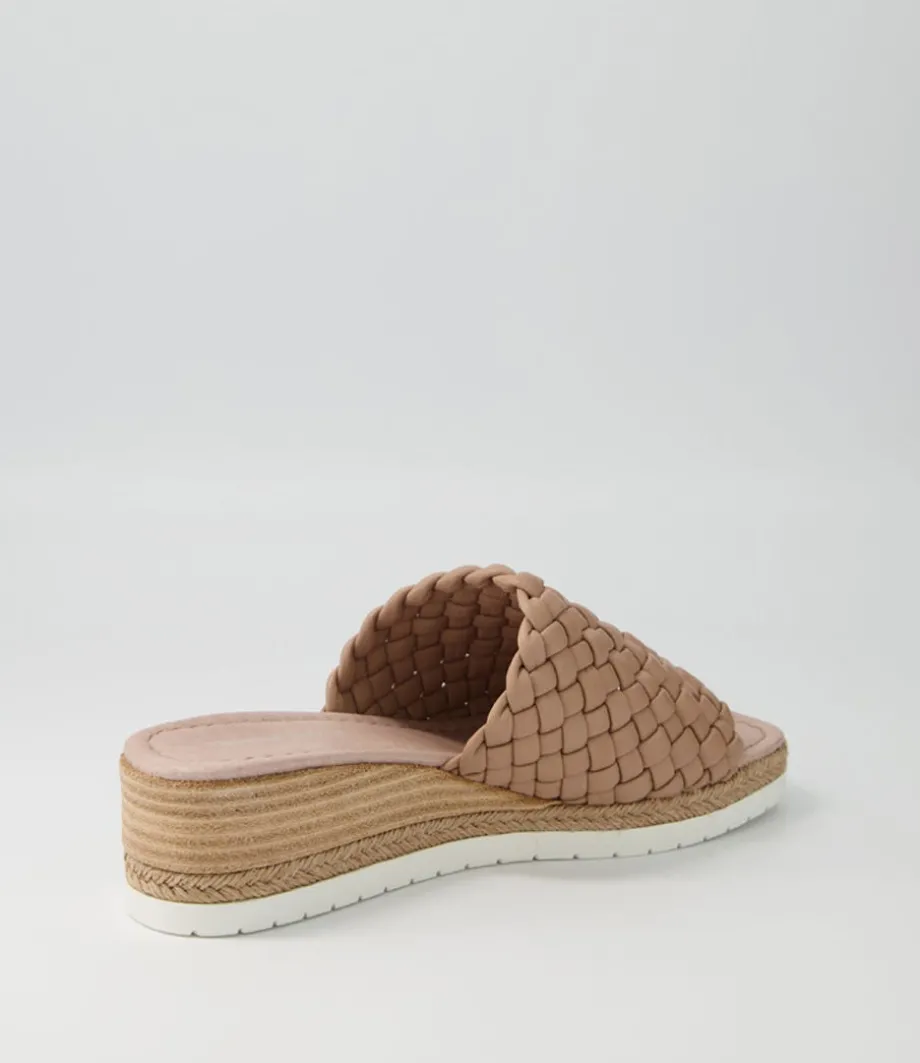 Idalis Cappuccino Leather Espadrilles