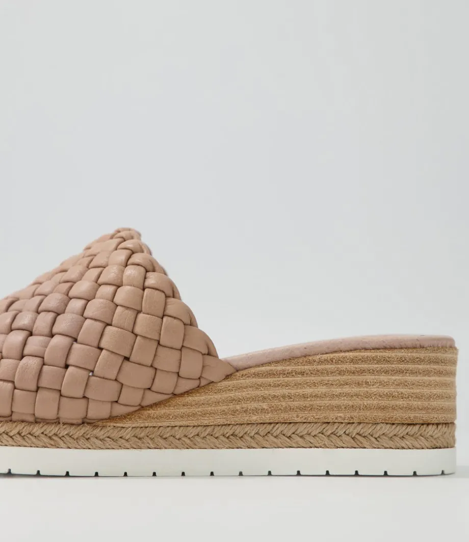Idalis Cappuccino Leather Espadrilles