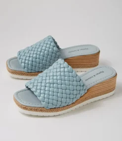 Idalis Denim Leather Sandals