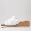 Idalis White Leather Espadrilles