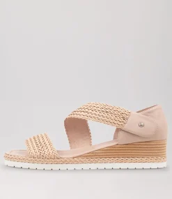 Ide Nude Weave Leather Espadrilles