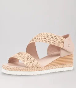 Ide Nude Weave Leather Espadrilles