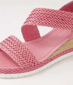 Ide Pretty Pink Weave Leather Espadrilles