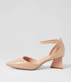 Illie Cappuccino Patent Leather Heels