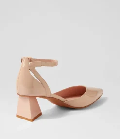 Illie Cappuccino Patent Leather Heels