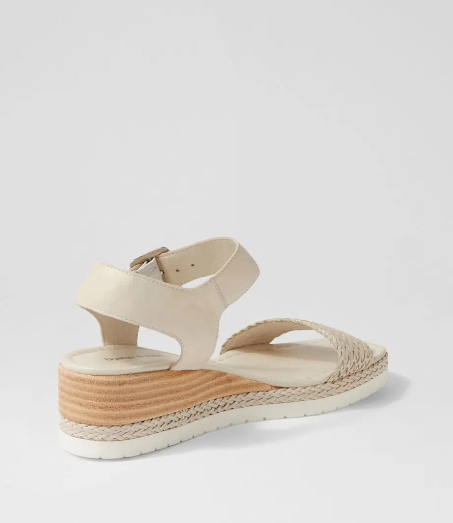 Imari Nougat Weave Leather Espadrilles