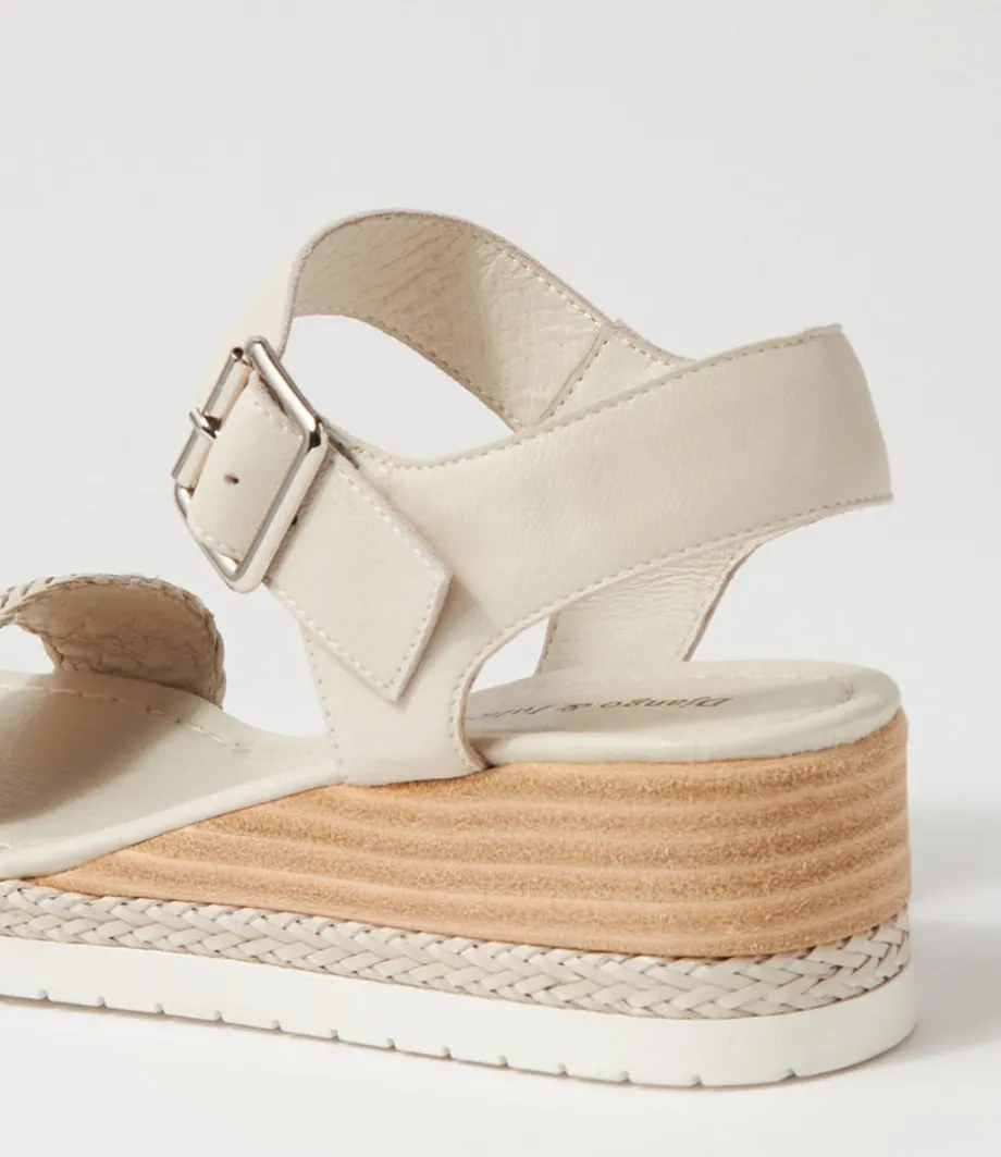 Imari Nougat Weave Leather Espadrilles