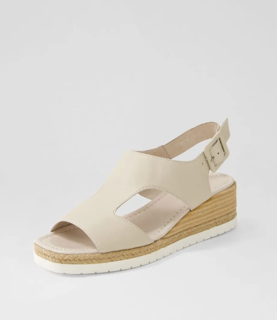 Ippa Almond Leather Espadrilles