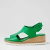 Ippa Bright Emerald Leather Sandals