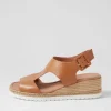 Ippa Dark Tan Leather Espadrilles