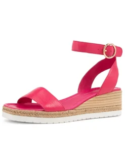 Irish Bright Pink Leather Sandals