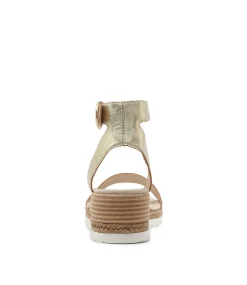 Irish Pale Gold Leather Sandals