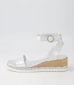 Irish Silver Scratch Leather Espadrilles