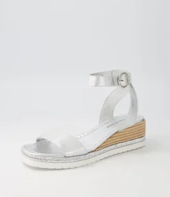 Irish Silver Scratch Leather Espadrilles