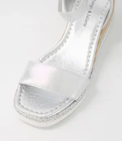 Irish Silver Scratch Leather Espadrilles