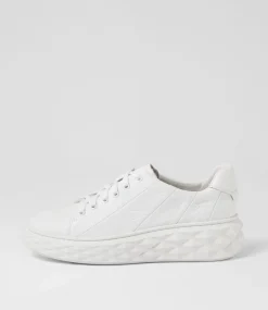 Irsia White Leather Sneakers
