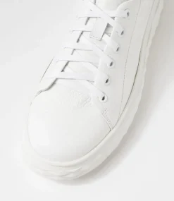 Irsia White Leather Sneakers