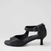 Irunn Xw Black Leather Sandals