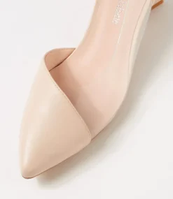 Islen Nude Clear Leather Vinylite Heels