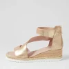 Ismet Old Gold Scratch Leather Espadrilles