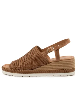 Issah Tan Weave-Leather