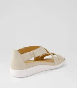 Issy W Almond Leather Sandals