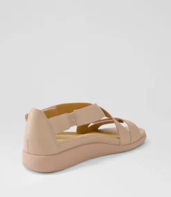 Issy W Blush Leather Sandals
