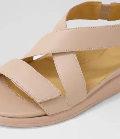 Issy W Blush Leather Sandals