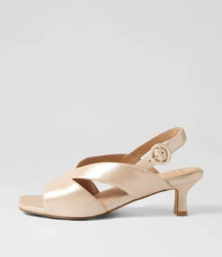 Ivide Xw Nude Shimmer Leather Sandals