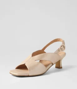 Ivide Xw Nude Shimmer Leather Sandals