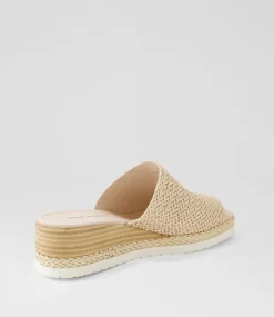 Izze Nude Weave Sandals