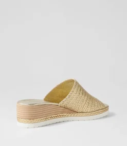 Izze Old Gold Weave Sandals