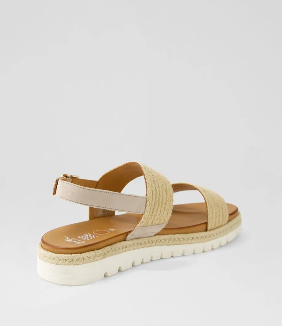Jamaika 1 Natural Sand Fabric Sandals