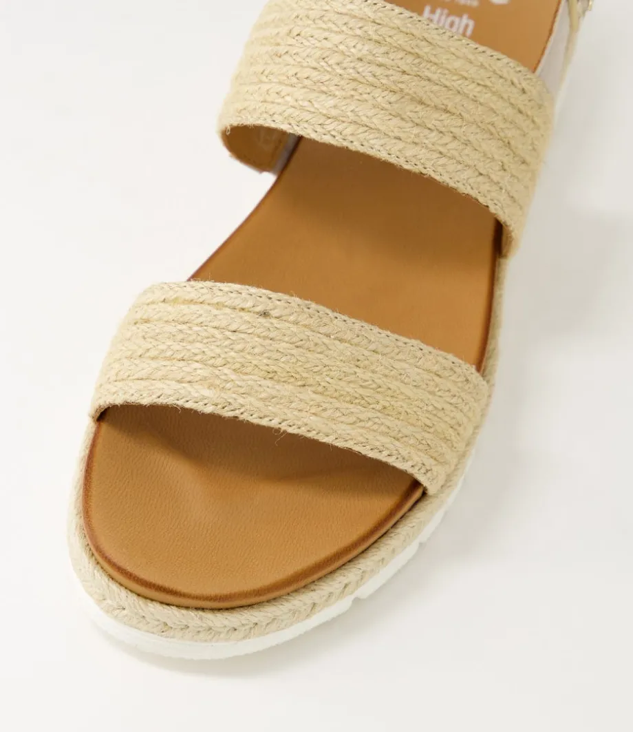 Jamaika 1 Natural Sand Fabric Sandals