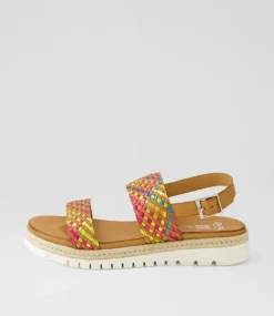 Jamaika 1 Rainbow Multi Leather Sandals