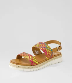 Jamaika 1 Rainbow Multi Leather Sandals