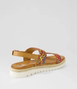 Jamaika 1 Rainbow Multi Leather Sandals