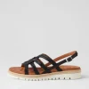 Jamaika 3 Schwarz Leather Sandals