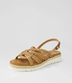 Jamaika 3 Whiskey Leather Sandals