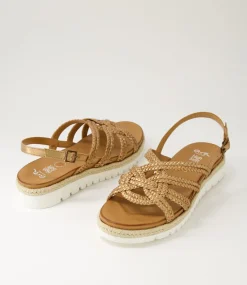 Jamaika 3 Whiskey Leather Sandals