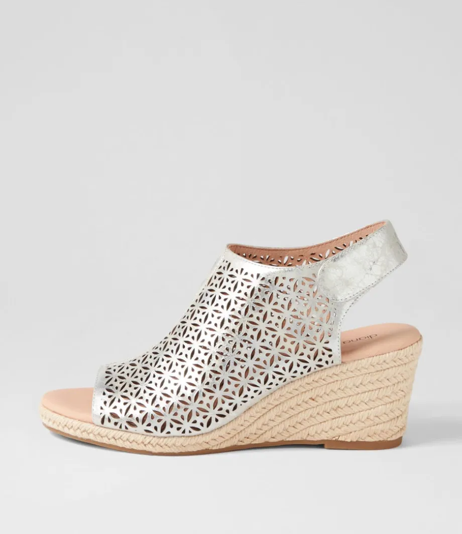 Jamm Silver Wash Leather Sandals