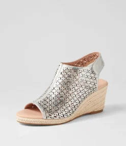 Jamm Silver Wash Leather Sandals