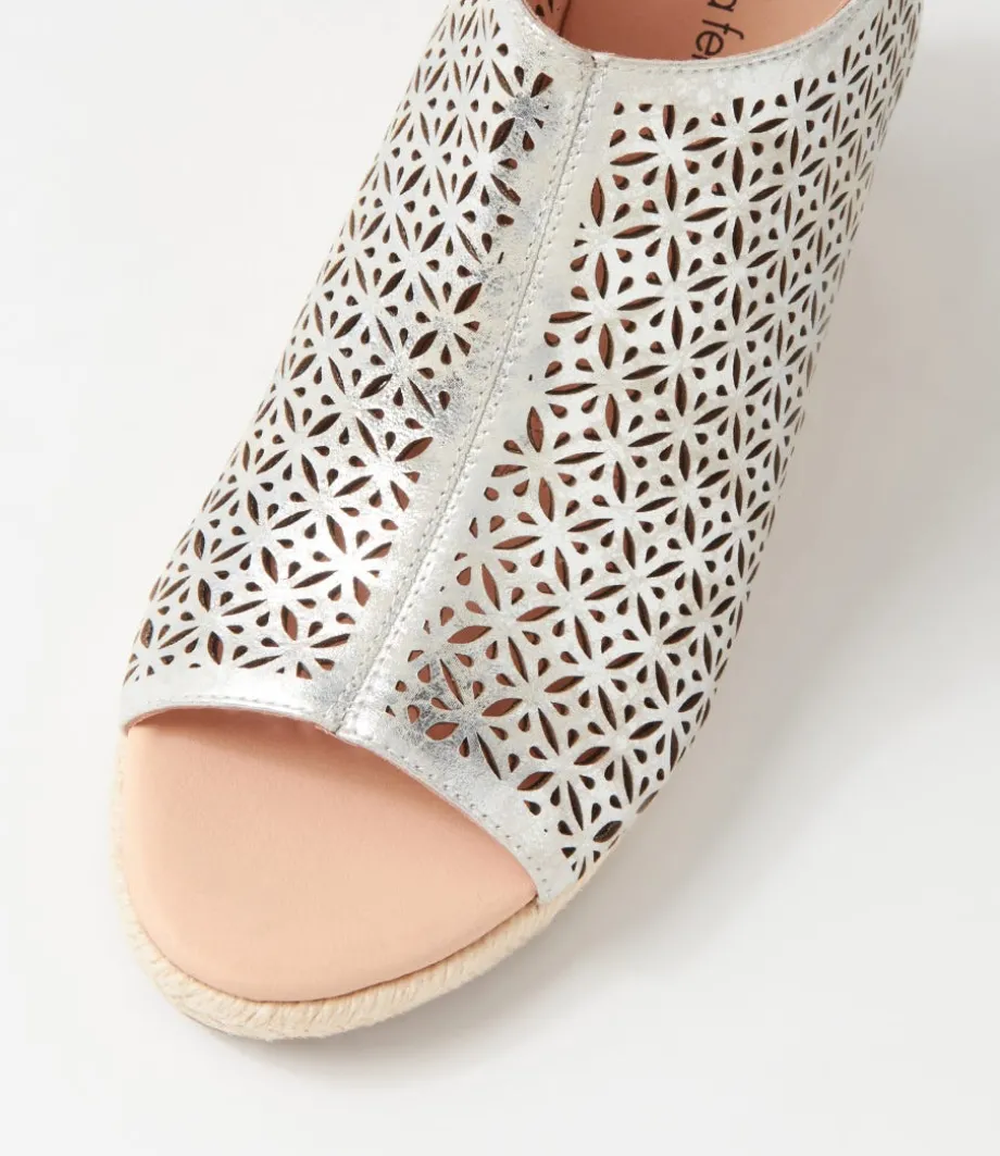 Jamm Silver Wash Leather Sandals